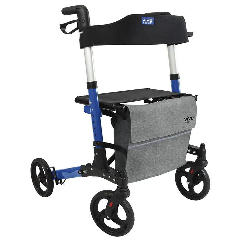 Compact Foldable Lightweight Rollator - User Height 5'2" to 6'1" - Image 3