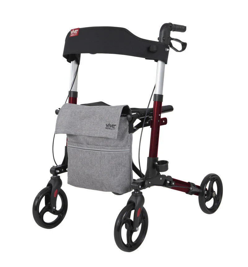 Compact Foldable Lightweight Rollator - User Height 5'2" to 6'1" - Image 4