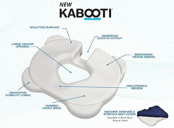 Contour Kabooti Wide Orthopedic 3"H Seat Cushion - 21"W x 13.5"D - Image 3