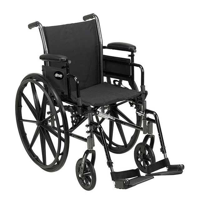 Cruiser III Light Weight Adjustable Height Wheelchair - 16", 18" & 20"W Seat - Image 2