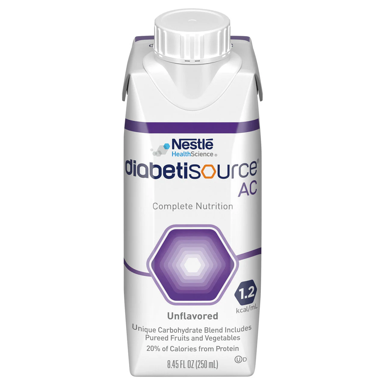 Diabetisource® AC Tube Feeding Formula Unflavored Liquid 250 mL Carton