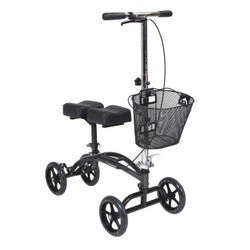 Drive Dual Pad Steerable Knee Walker with 8" Casters & Removable Basket - Image 5
