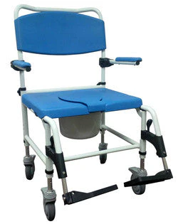 Drive Medical Bariatric Aluminum Rehab Shower Commode Chair - Image 2