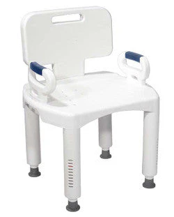 Drive Medical Premium Series Shower Chair with Back and Arms - Image 4