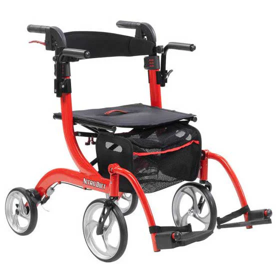Drive Nitro Duet Rollator & Transport Chair - Users Height 5'2" to 6'0" - Image 2