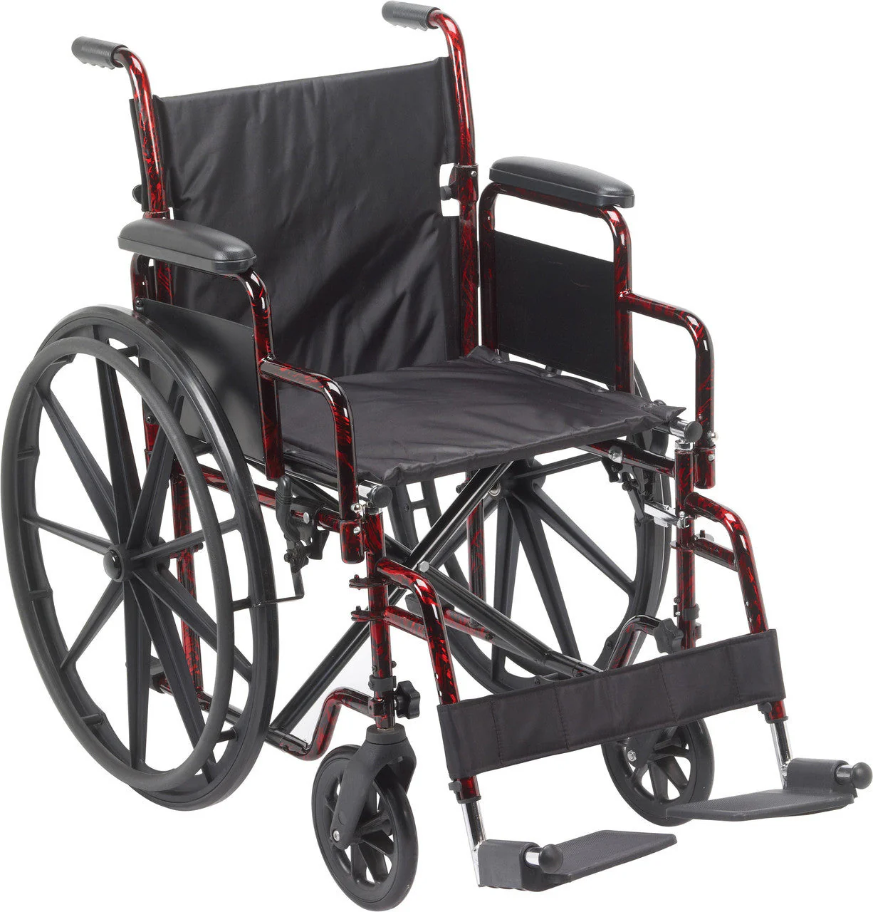 Drive Rebel Lightweight Wheelchair with Folding Back - 18" x 16" Seat