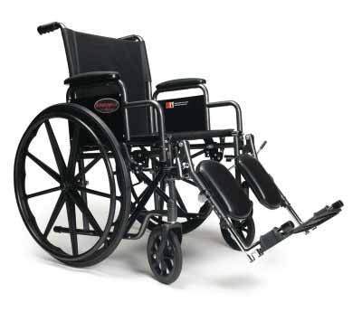 Everest & Jennings Advantage LX Wheelchair with Full & Desk Arms - 16", 18" or 20"W Seat - Image 2