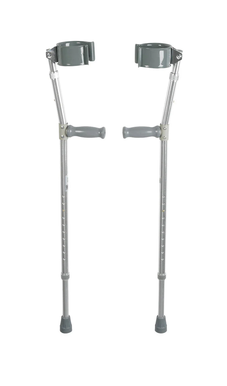 Lightweight Walking Forearm Crutches - Users 5' 0" to 6' 6" Height