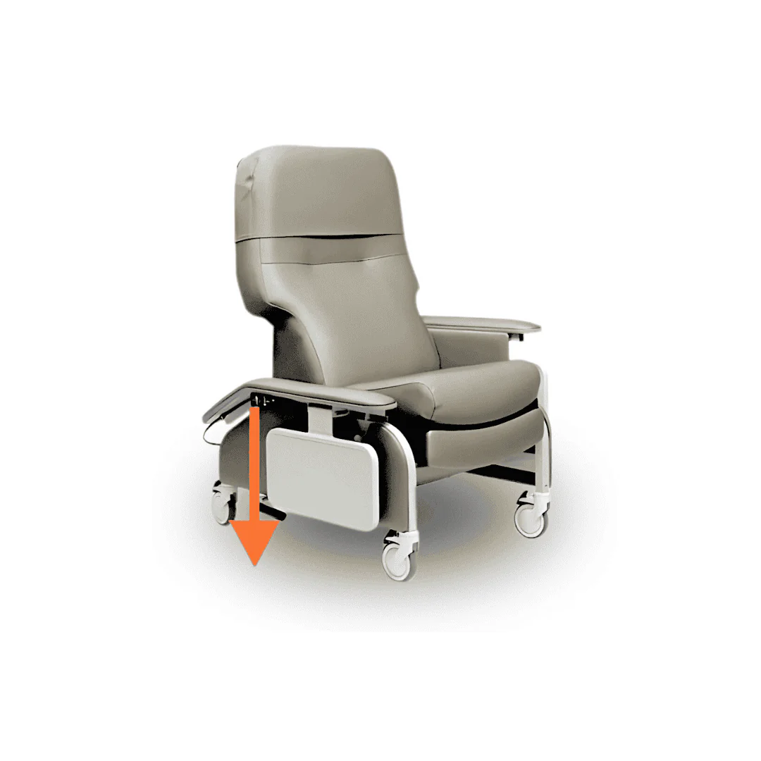 Lumex Deluxe Clinical Recliner with Drop Arms - Image 16