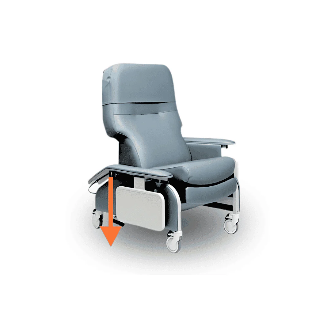 Lumex Deluxe Clinical Recliner with Drop Arms - Image 35