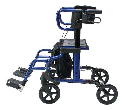 Lumex HybridLX Rollator Transport Chair - User Height 5'0" to 6'0" - Image 3