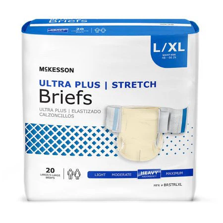 Mckesson Adult Stretch Tab Closure Briefs - Heavy Absorbency - Image 2