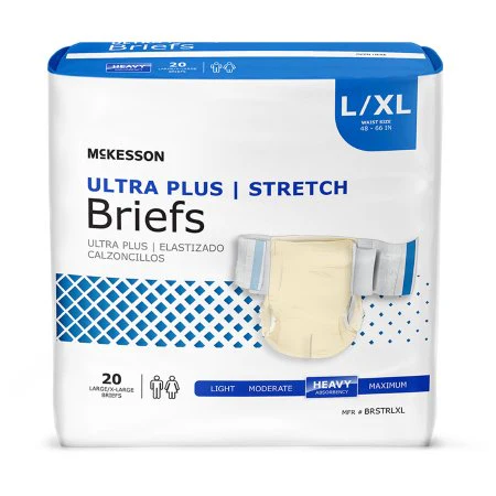 Mckesson Adult Stretch Tab Closure Briefs - Heavy Absorbency - Image 6