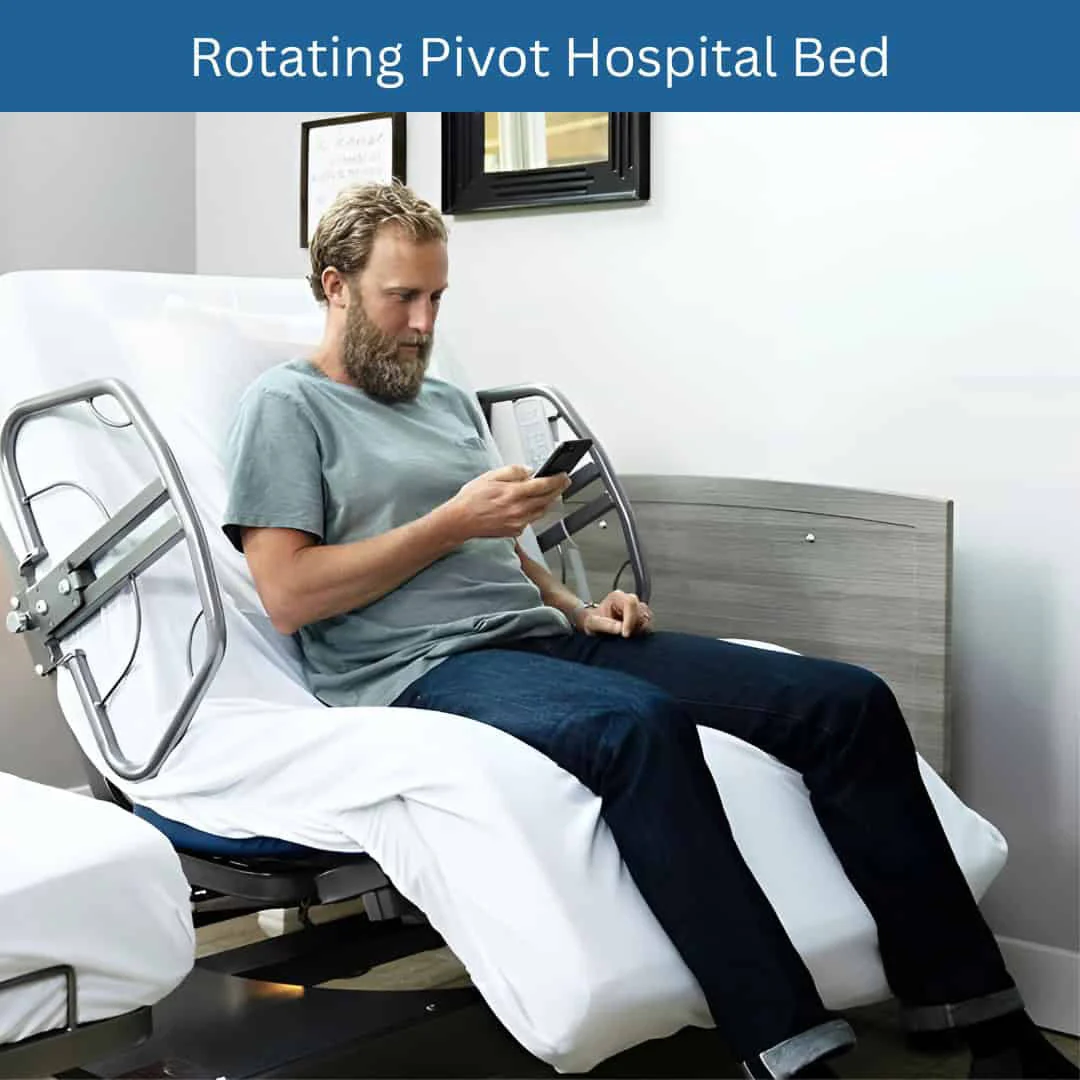 Med-Mizer ActiveCare Standard Adjustable Height Hospital Bed for Home - Image 12