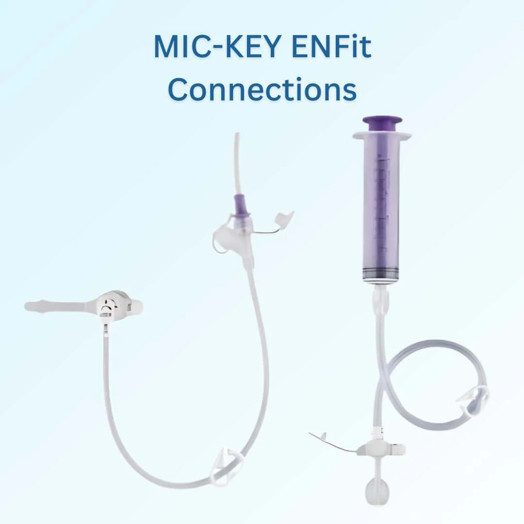 MIC-KEY Low Profile Gastrostomy Feeding Tube Kit w/ ENFit Connections, 12 to 24 Fr - Image 4