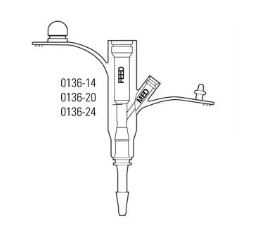 MIC PEG Bolus Feeding Adapter — 14, 20 & 24 Fr - Image 2