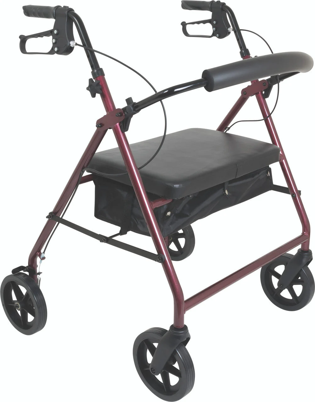 ProBasics Aluminum Bariatric Rollator - 400 lbs Capacity, 33.5" to 38.5" Handle Height