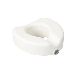 Raised Toilet Seat for Standard or Elongated Commodes - 4.5 Inch, 300 Lbs. Capacity - Image 4