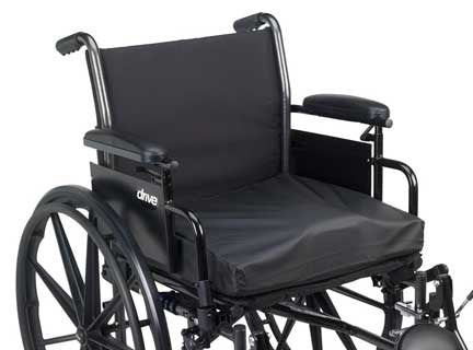 Titanium Skin Protection Gel/Foam Wheelchair Cushion - 16" to 20"W x 16" to 18"D - Image 3