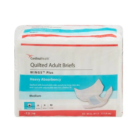 Wings Plus Quilted Tab Closure Briefs - Heavy Absorbency